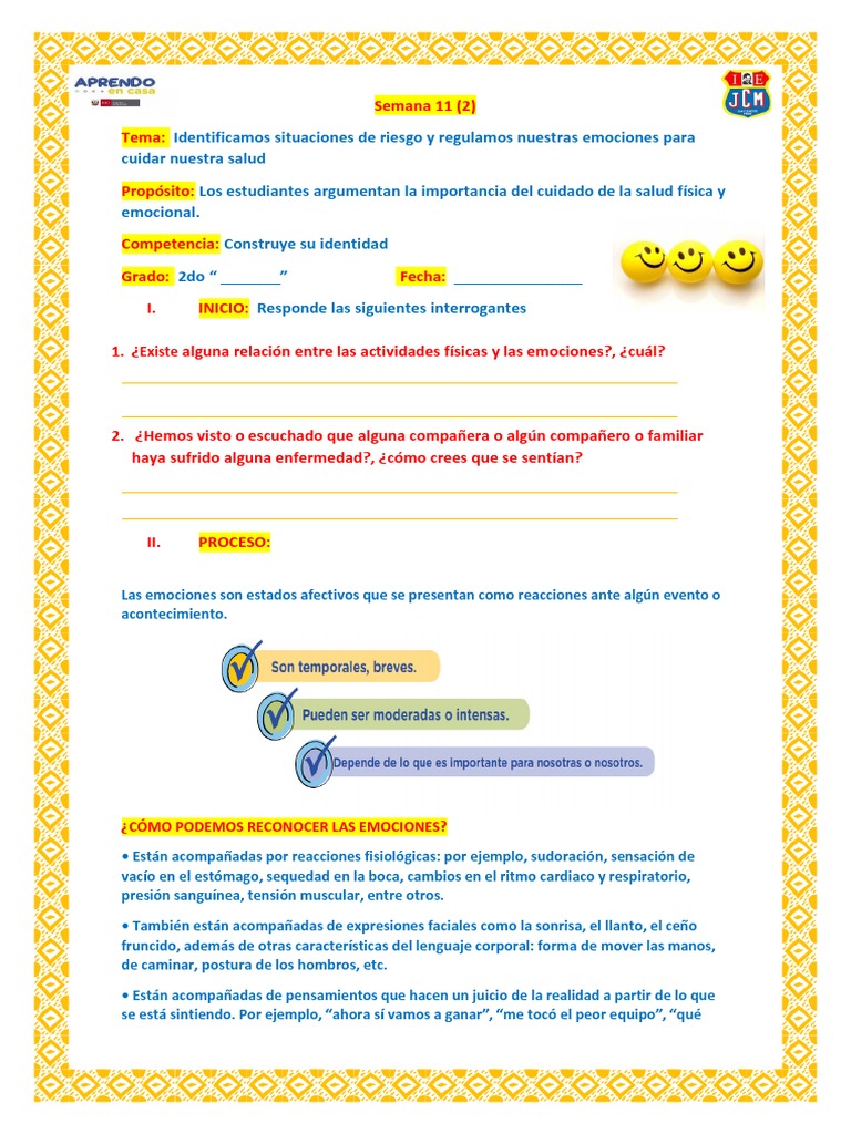 Salud emocional y regulación de emociones | PDF | Las emociones | Cognición