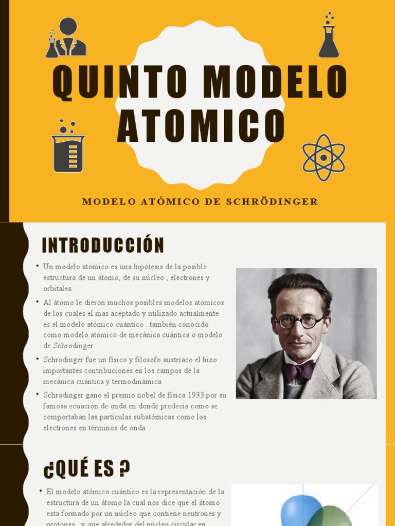 Modelo Atómico de Schrödinger: 1926 | PDF | Átomos | Orbital atómico