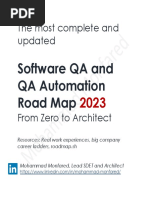 Software QA and QA Automation Road Map 2023