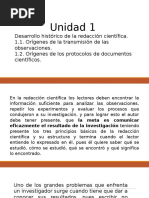 Orígenes de La Redacción Científica