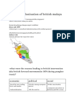 Colonisation of British Malaya