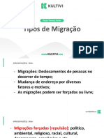 3 - Tipos de Migração e Migração Brasileira 1