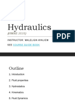 Hydraulics Ch. 1 & 2