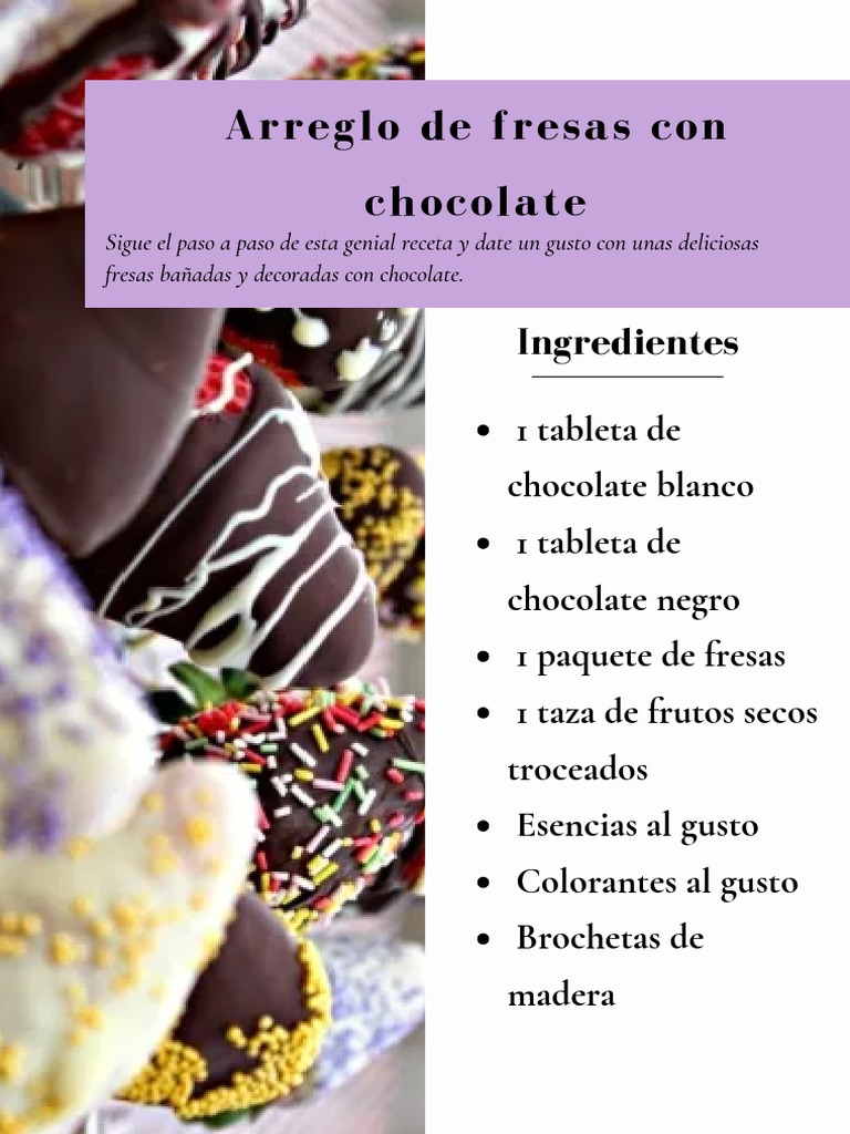 Ebook Cursode Fresas | PDF | Chocolate | Alimentos, image size:768x1024