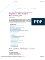 Legal Bases of The Philippine Educational System - TeacherPH