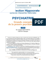 Grands Courants de La Pensée Psychiatrique