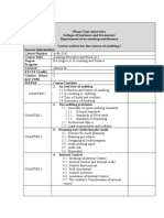 Auditing I Course Outline