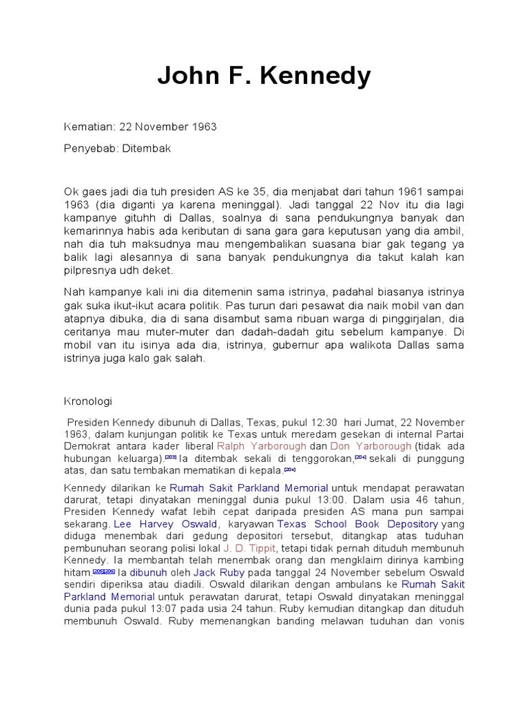 John F Kennedy | PDF