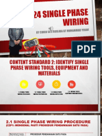 2 Identify Single Phase Wiring Maintenance Tools, Equipment and Materials