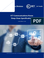 ICT Communications Room Deep Clean Specifications 2020.1.0