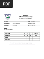 Grade11 Information Technology Practical TEST Term 2