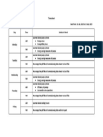 Time Sheet 2nd Week of July 2023