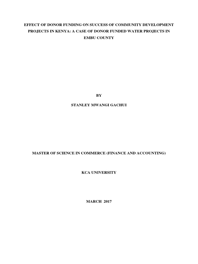 effect-of-donor-funding-on-success-of-community-development-pdf