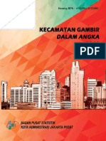 Kecamatan Gambir Dalam Angka 2018