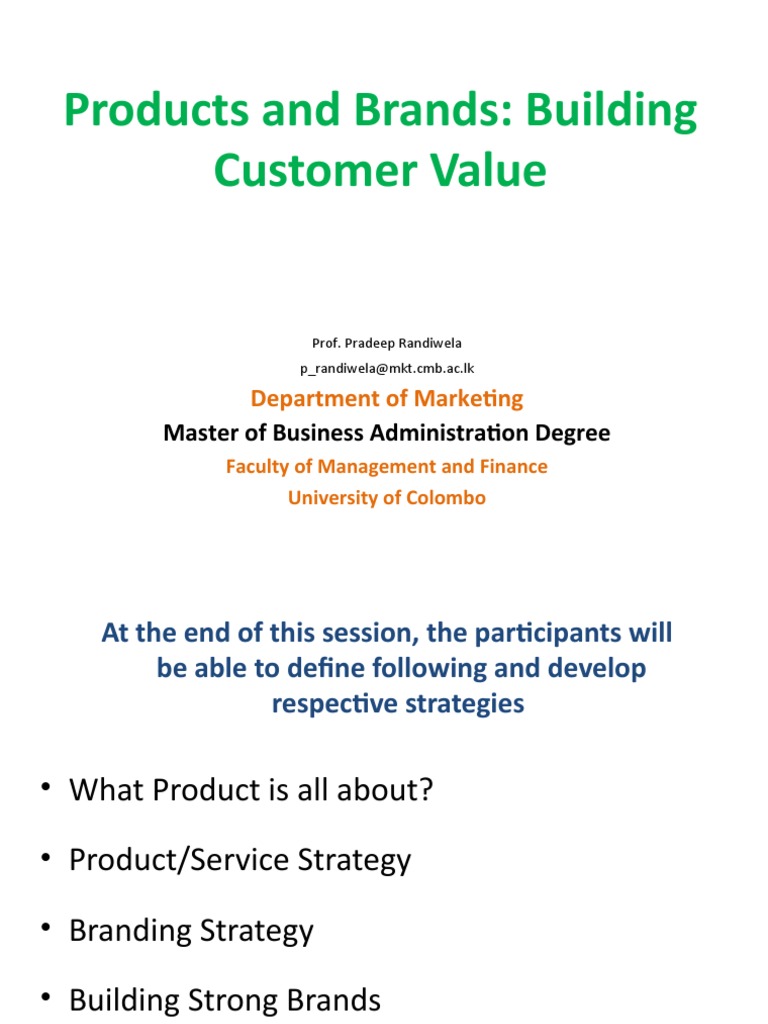 Building Customer Value Through Branding | PDF | Brand | Brand Management