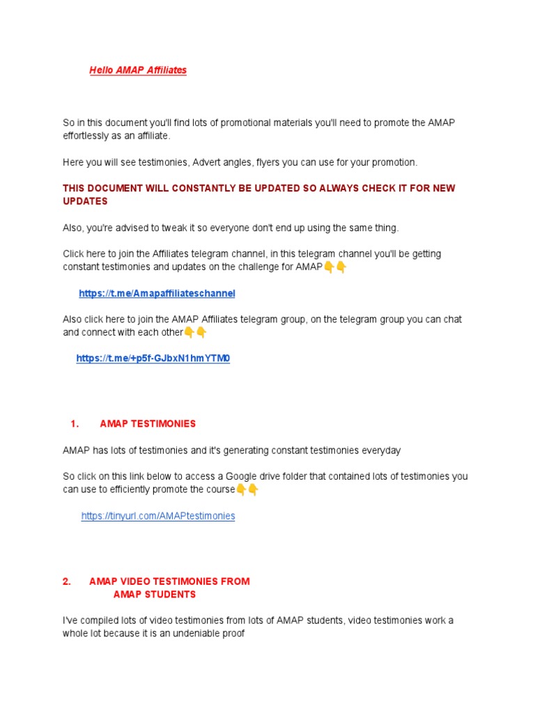 AMAP Promotional Materials | PDF | Internet | Cyberspace