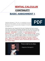 Continuity Basic Assignment