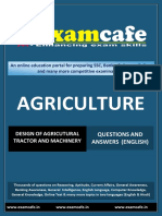 Design of Agricutural Tractor and Machinery - Practice Set 1