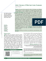 Investigation of the Esthetic Outcomes of White.20