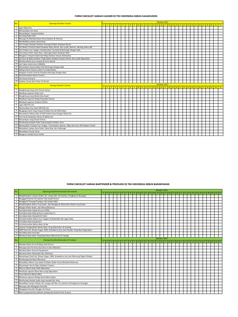 Form Checklist Et1 Pdf