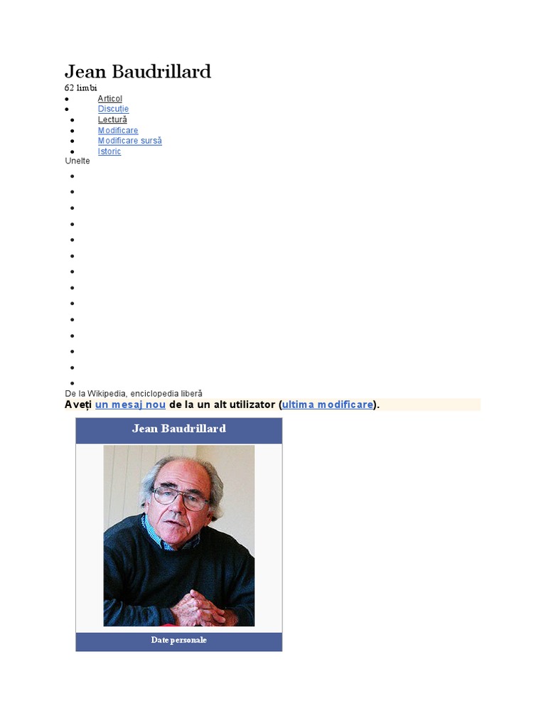 Jean Baudrillard | PDF