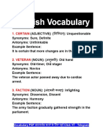 English Vocabulary Part 3