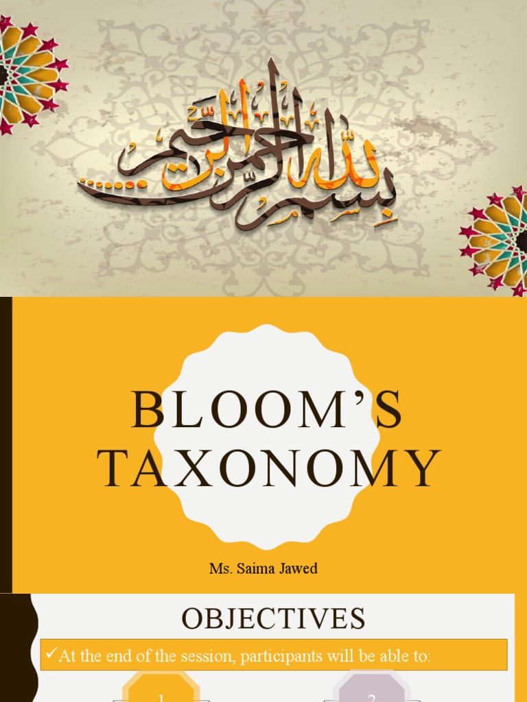 Bloom's Taxonomy | PDF | Learning | Mental Processes