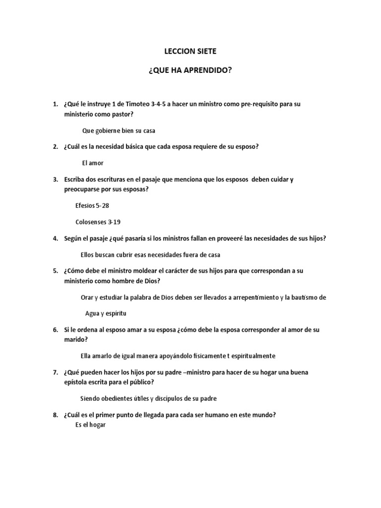 Leccion 7 | PDF | Crecimiento personal y profesional
