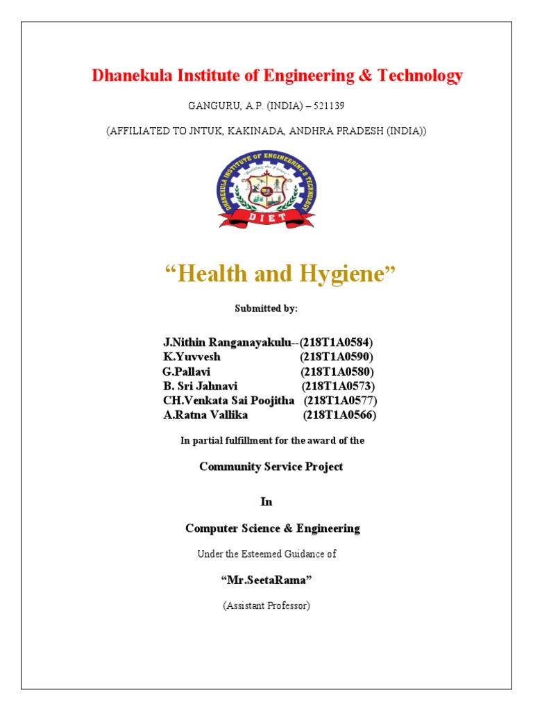 Community Service Project Download Free Pdf Engineering Hygiene