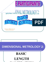 Dimensional Metrology 2 (Calibration)