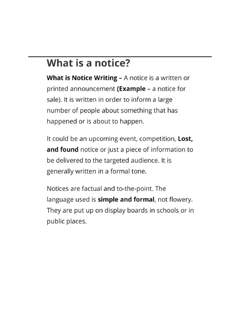 Notice | PDF