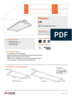 Metalux LHB Led High Bay Specsheet - LHB 12 Unv l840 CD U