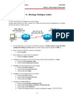 TP 4: Routage Statique (Suite)