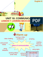 Unit 10 Communication Lesson 7 Looking Back Project