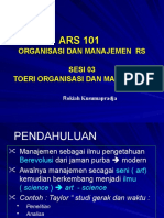 ARS 101 SESI 3 Organisasi Dan Manajemen Rumah Sakit Pertemuan 3 (3) .PPTX EDIT