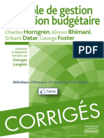 Controle De Gestion ET Gestion Budgetaire - Charles T. Horngren & Georges Langlois & livres acg