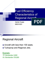 Fuel Efficiency of Regional Aircraft