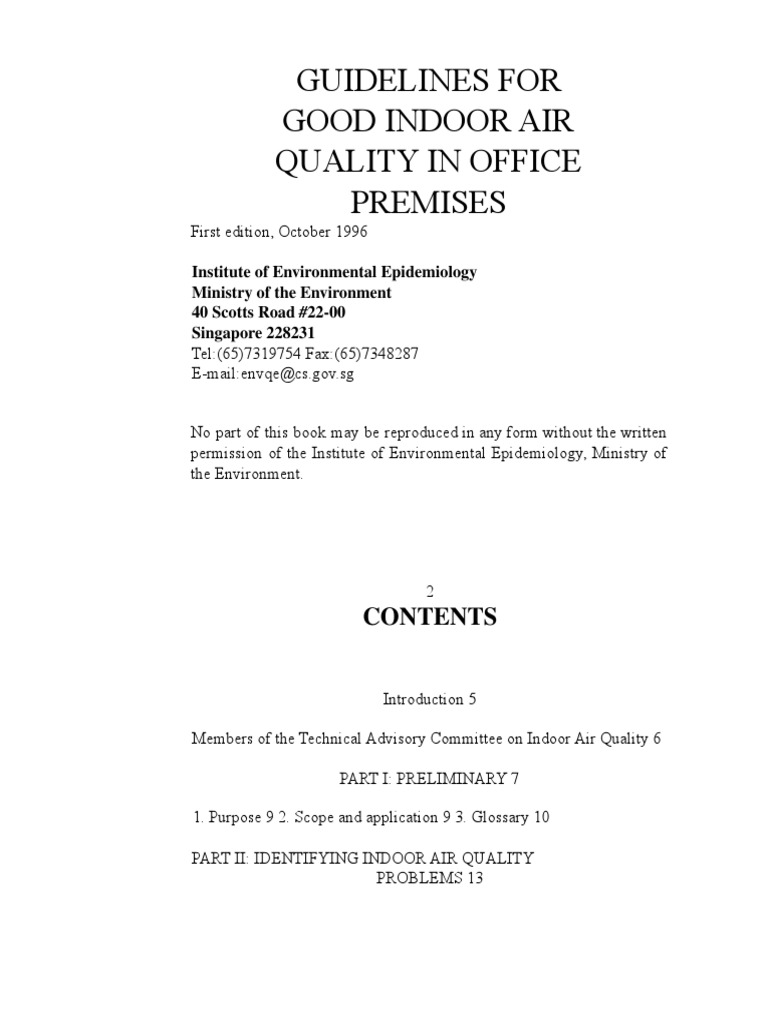 NEA Office IAQ Guidelines1 Download Free PDF Air Pollution Materials