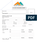 OUS Employment Application Form - 052023