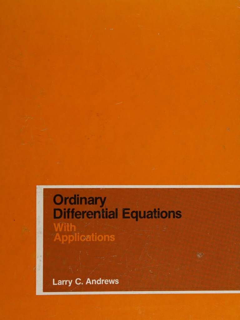 Differential Equation | Download Free PDF | Differential Equations ...