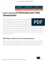 History of Electronics and Their Generations in Breif