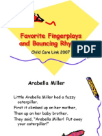 Favorite Fingerplays and Bouncing Rhymes: Child Care Link 2007