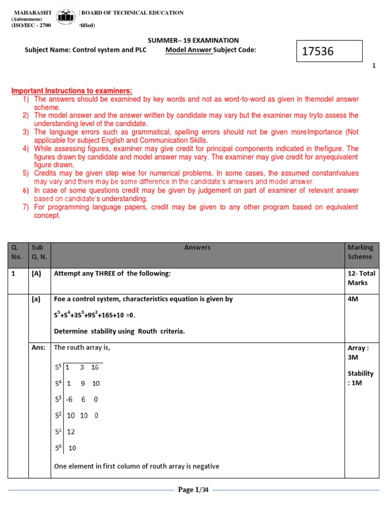 2019 Summer Model Answer Paper (Msbte Study Resources) | PDF | Read ...