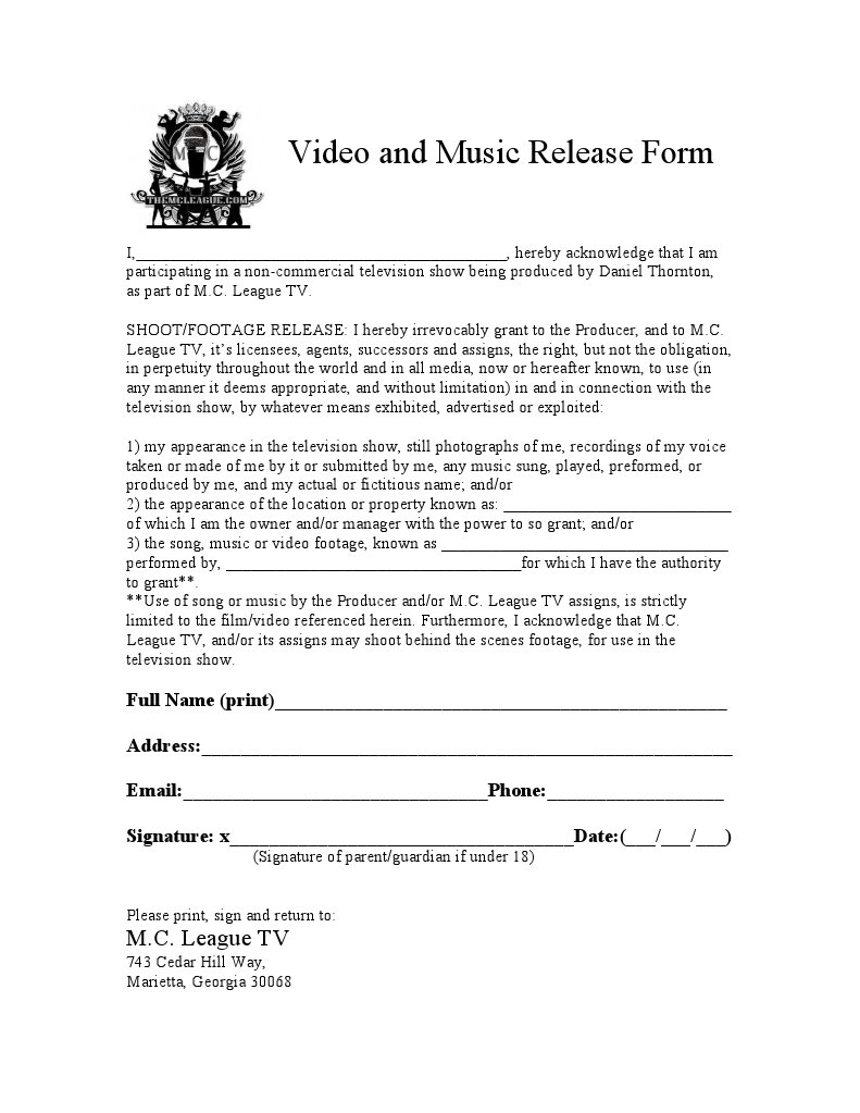 Video and Music Release Agreement | PDF