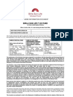 Birla Sun Life T-20 Fund: Scheme Information Document