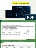 Trigonometric Ratios of General Angles