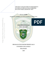 Analisis Injection Capacity Pada Water Disposal: Injection Dengan Menggunakan Prosper Simulation Pada Lapangan "Esy"