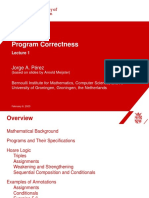 Program Correctness: Jorge A. Pérez
