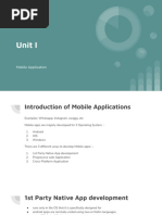 Unit I Mobile Applications