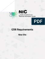 GSN Requirements For New Site